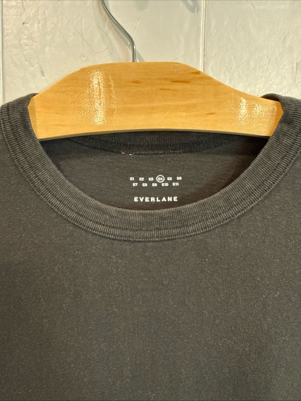 Everlane Black Short Sleeve Crew T-Shirt Unisex E4 - Picture 4 of 7
